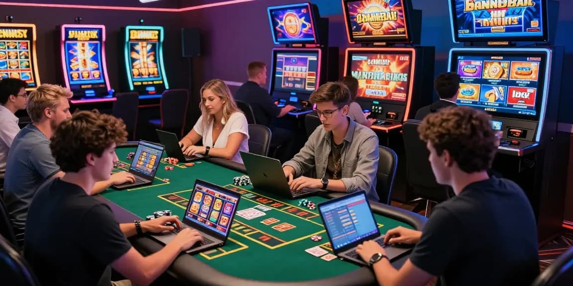 Players enjoying diverse games at 68gamebai's online casino platform, capturing the excitement of virtual gaming.