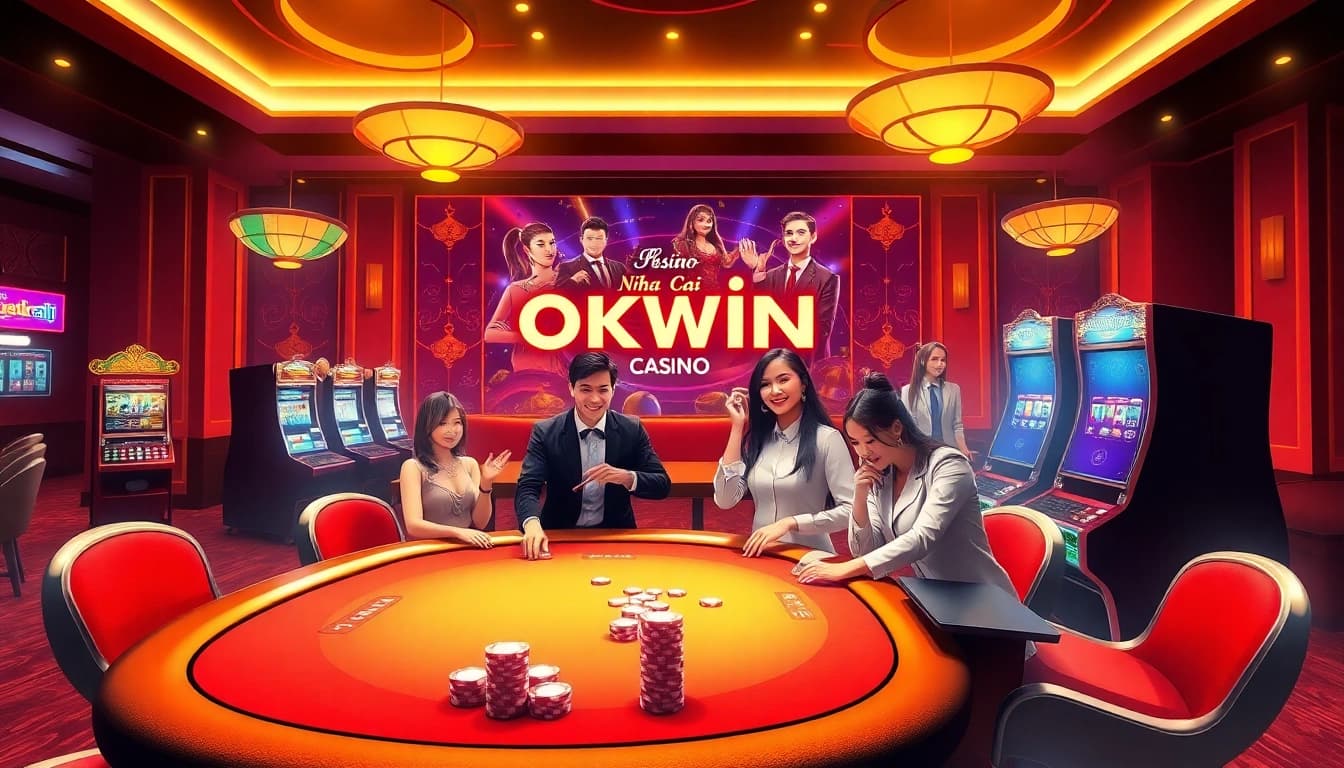 Experience the thrill of winning at Nhà Cái OKWIN with vibrant casino games and engaging players.