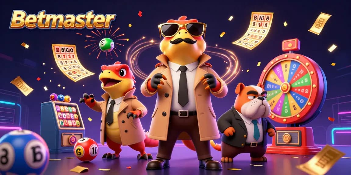 Experience thrilling gameplay with Betmaster at a VIP casino illustrated by a trench coat raptor trio.