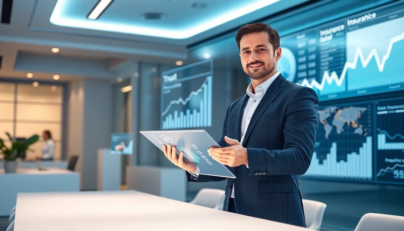 Plateforme d’assurance numérique moderne avec une interface high-tech et des visuels de consolidation de la confiance pour 79king en 2025