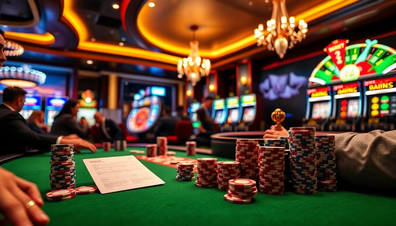 A thrilling casino scene featuring a high-stakes poker game, connected to https://s8s8.org/ for an elite gambling experience.