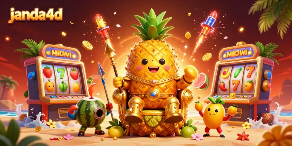 Raja nanas emas bertakhta di kasino, menciptakan peluang kemenangan di janda4d.