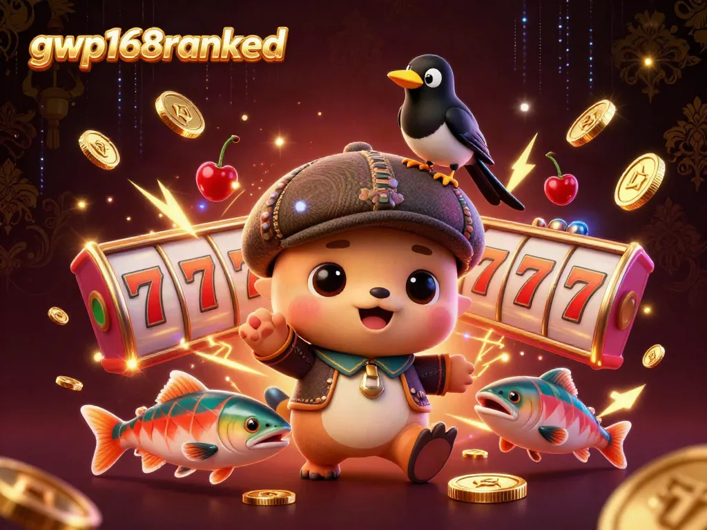Gwp168ranked menawarkan gambar interaktif sangat detail dengan mesin slot, koin emas, dan karakter lucu.