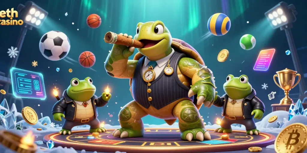 Experience the thrill of eth casino with animated characters and dynamic gaming elements.