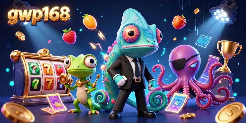 GWP168 menghadirkan pengalaman bermain slot menarik dengan chameleon rahasia dan elemen kasino lainnya.