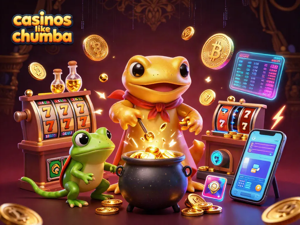 Play thrilling games at casinos like Chumba, featuring vibrant slots and golden treasures.