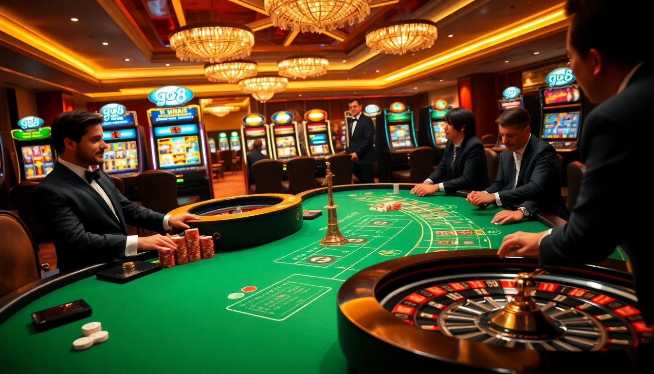 Experience the excitement of go8 gambling with vibrant casino tables and dynamic gameplay.