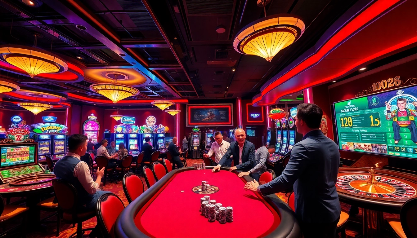 Experience thrilling gameplay at https://136bett.com.br/ with exciting casino tables and vibrant slot machines.