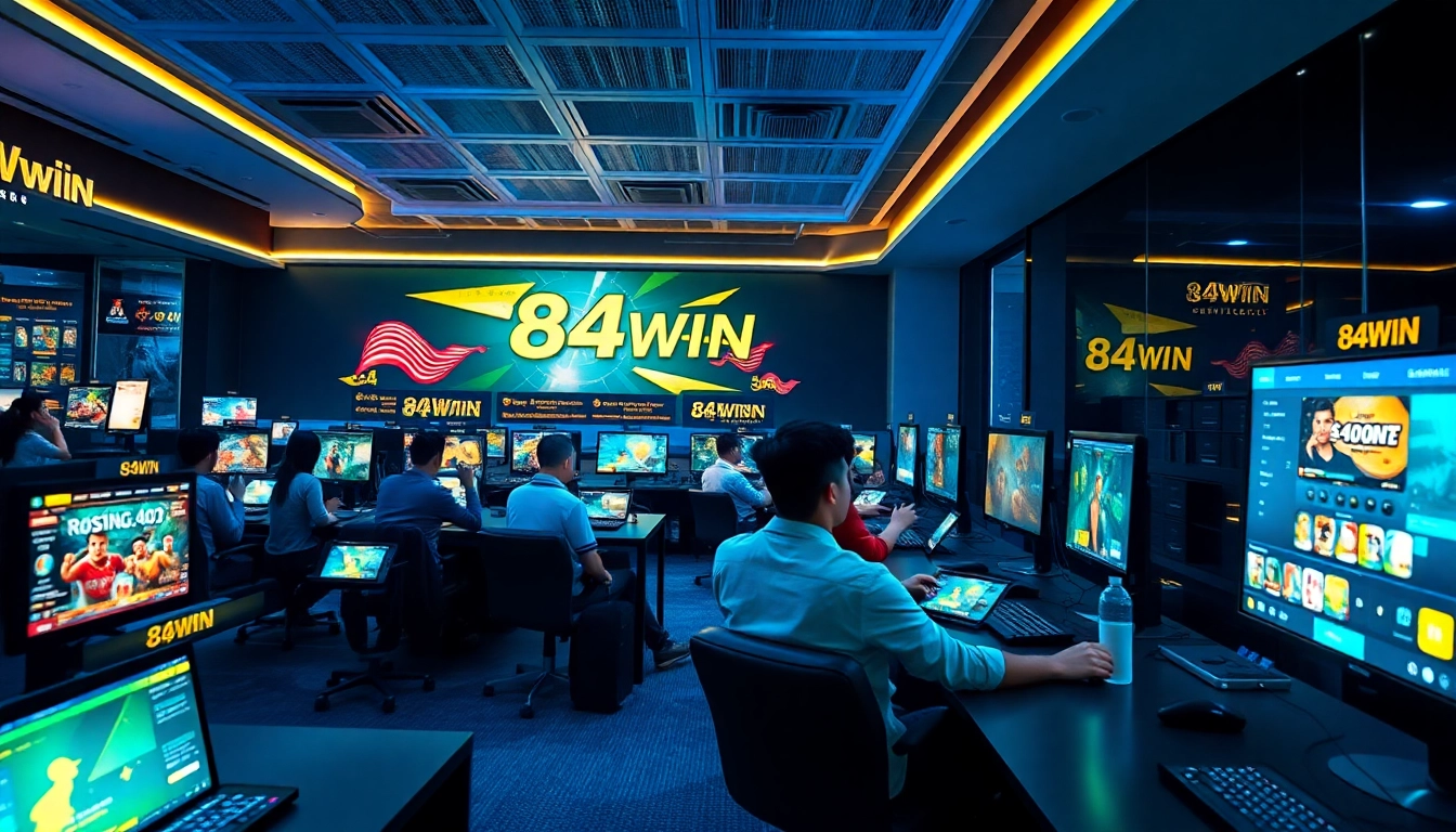 Experience the dynamic gaming world of 84WIN with sports betting, live casino, and slot games.