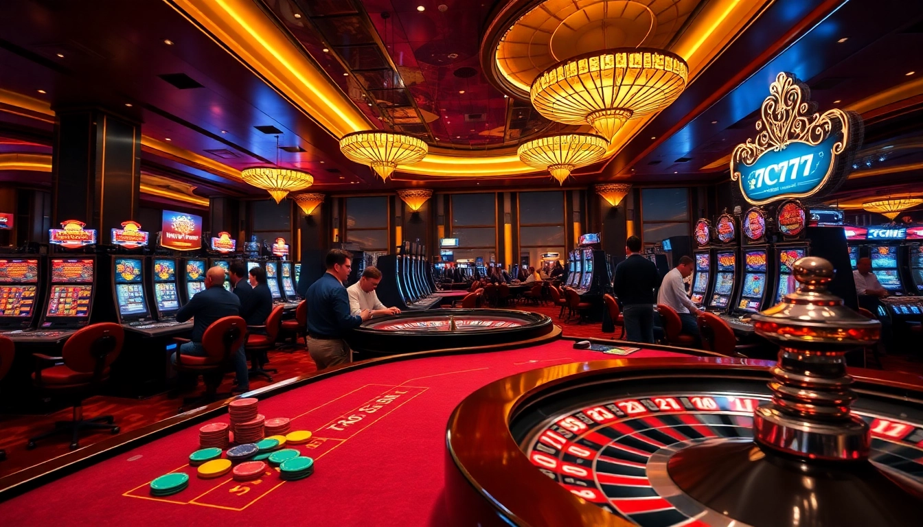 Experience thrilling gameplay at 7C77 casino with vibrant tables and exciting machines.