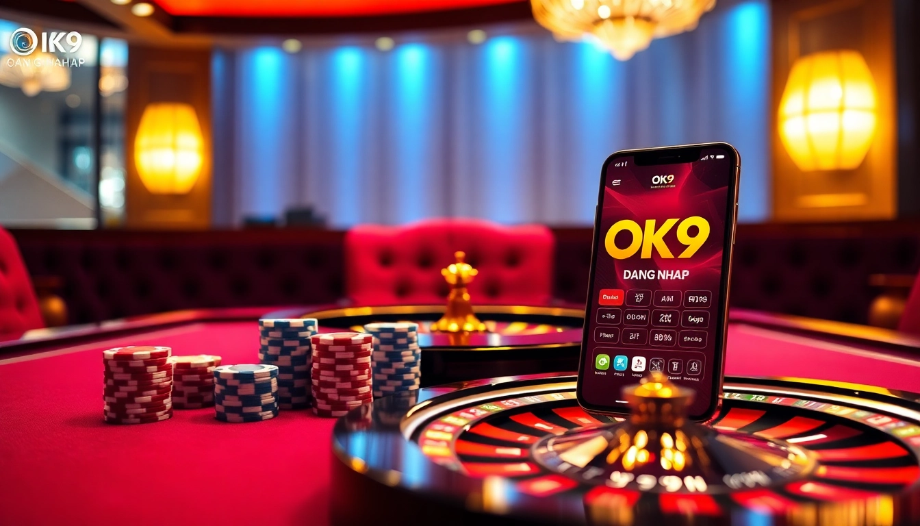 Engaging OK9 Dang Nhap digital interface showcasing luxury gambling experience.