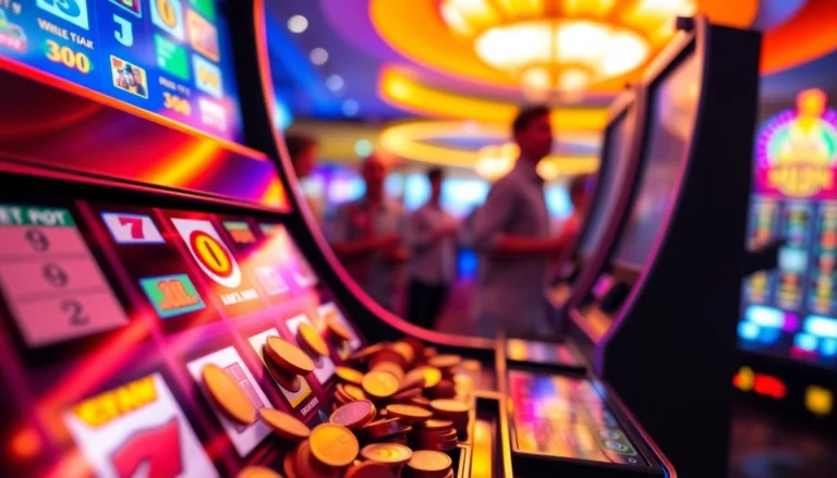 Menangkan jackpot di slot gacor dengan mesin slot yang berkilauan dan pemain yang bersemangat.