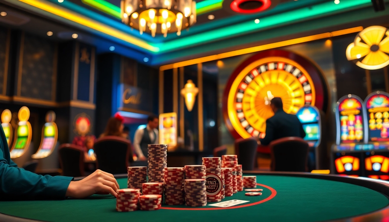 Experience the thrill of 5Z7779 at a luxury casino with poker and roulette.