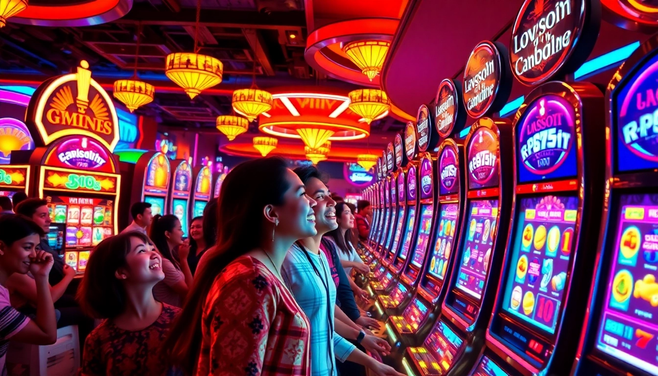 Exciting slot machines and diverse crowd highlight doaslot casino experience.