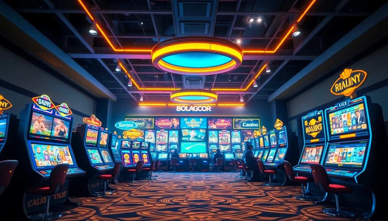 Experience bolagacor's exciting online gaming platform with dynamic interfaces and vibrant ambiance.