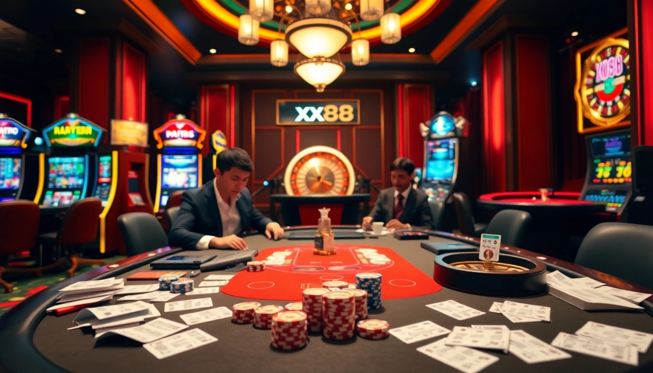 Experience the thrill of xx88 online gambling with vibrant slots and poker action.
