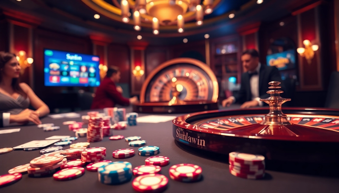 Experience the thrill of gambling at sunwin with vibrant casino tables and immersive game play.