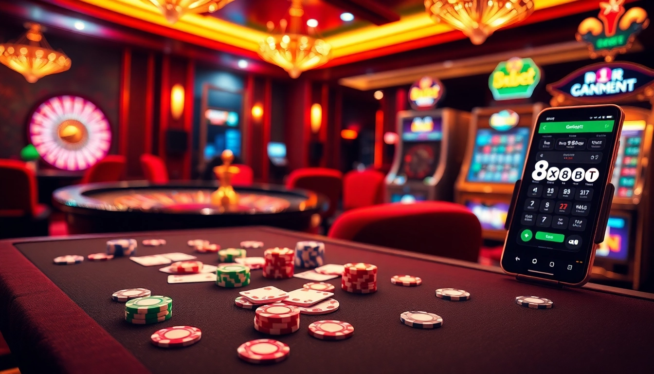 Play poker and win big with 8xbet at the modern casino tables, filled with chips and excitement.