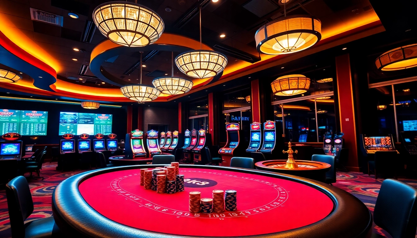 Players engaging in high-stakes poker at BK8's luxurious casino, showcasing excitement and winning potential.