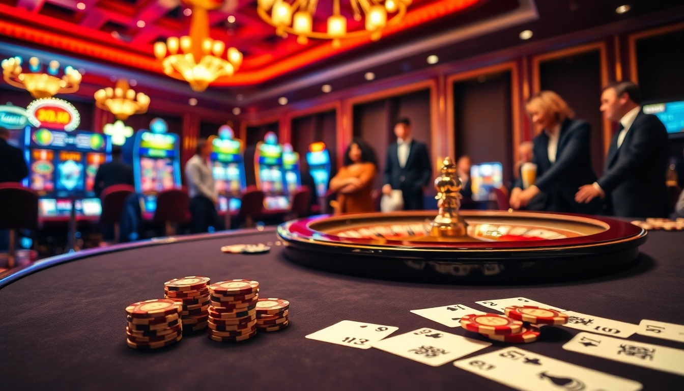 Experience an exciting gambling moment at go88 with poker chips and cards on a casino table.