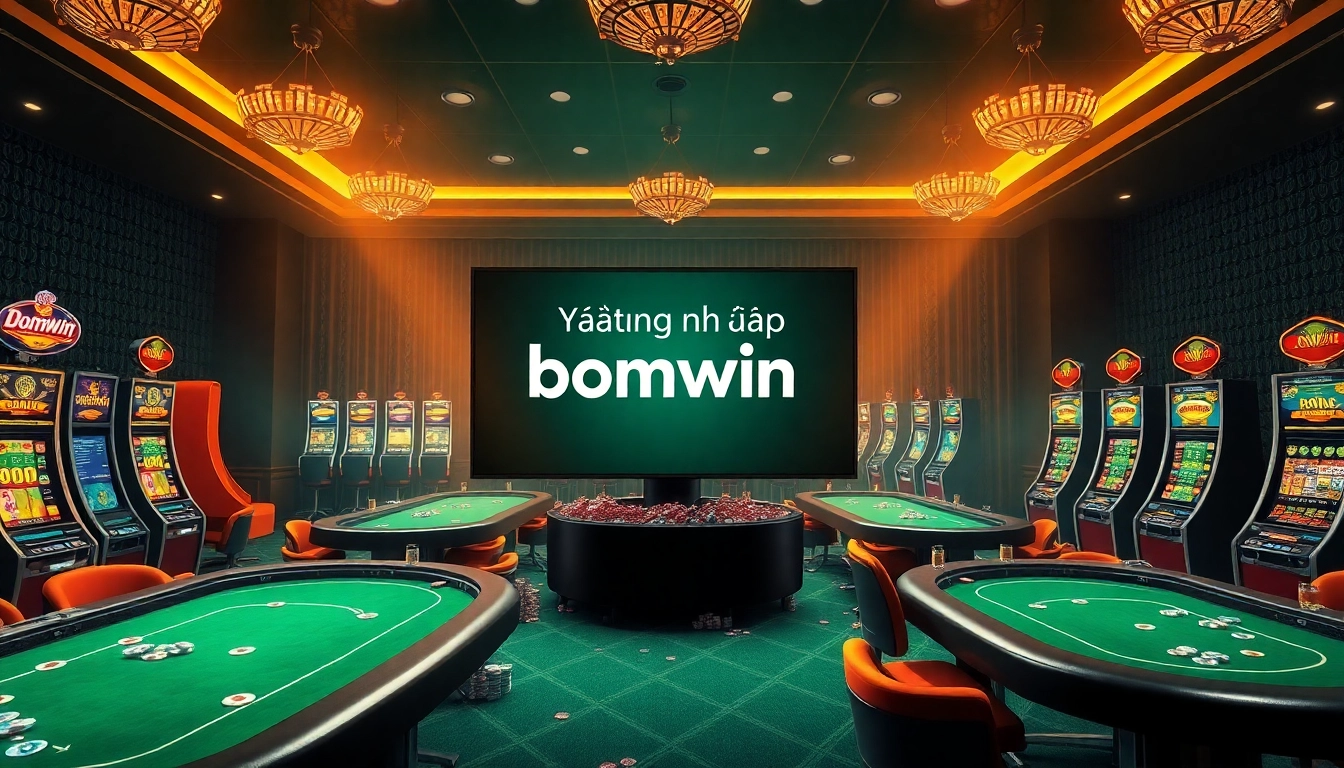 Experience seamless gaming excitement with Đăng nhập bomwin at a luxurious online casino interface.