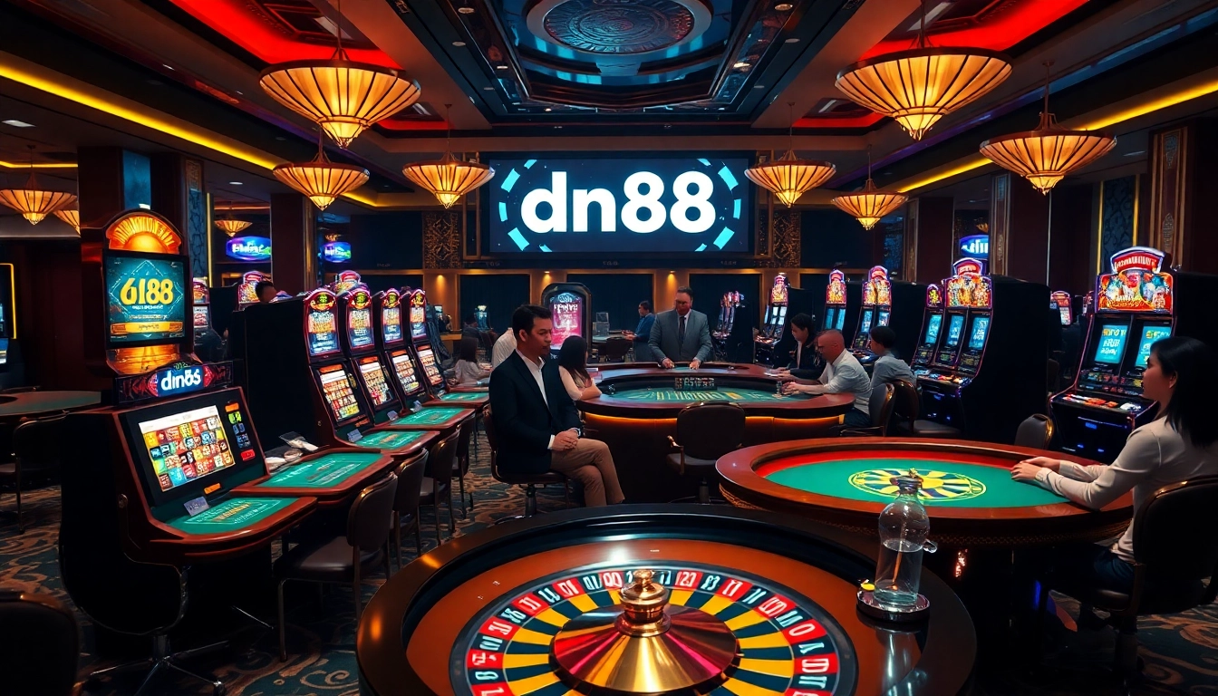 Experience thrilling moments at dn88 casino with vibrant tables and exciting slot machines.