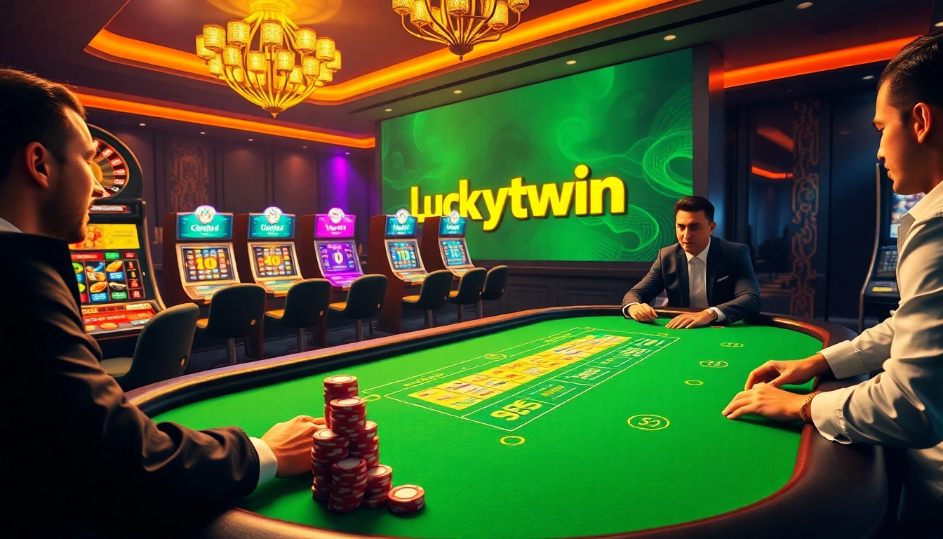 Winning at Luckywin Casino with vibrant games, engaging table play, and immersive gambling atmosphere.
