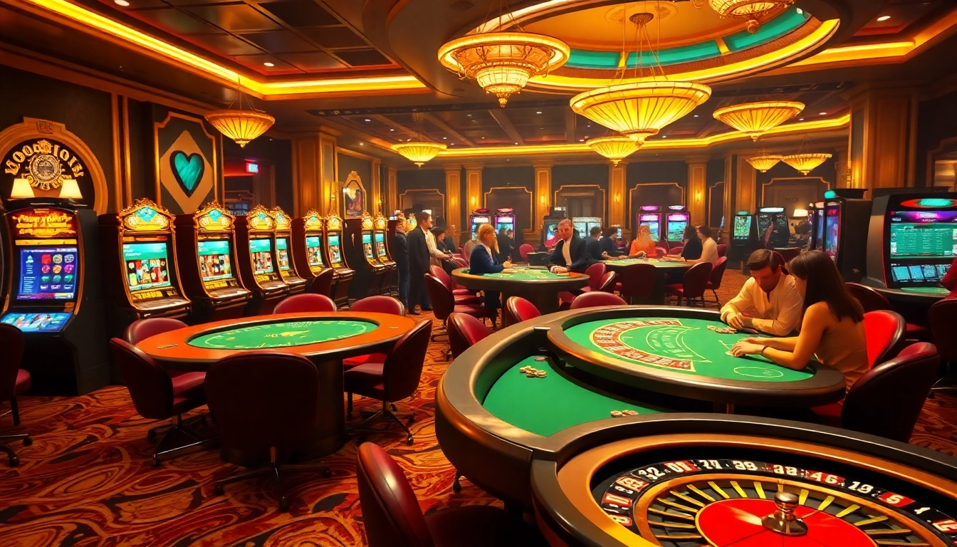 Experience thrilling gameplay at https://bl555.family/ with lavish casino tables and vibrant slot machines.