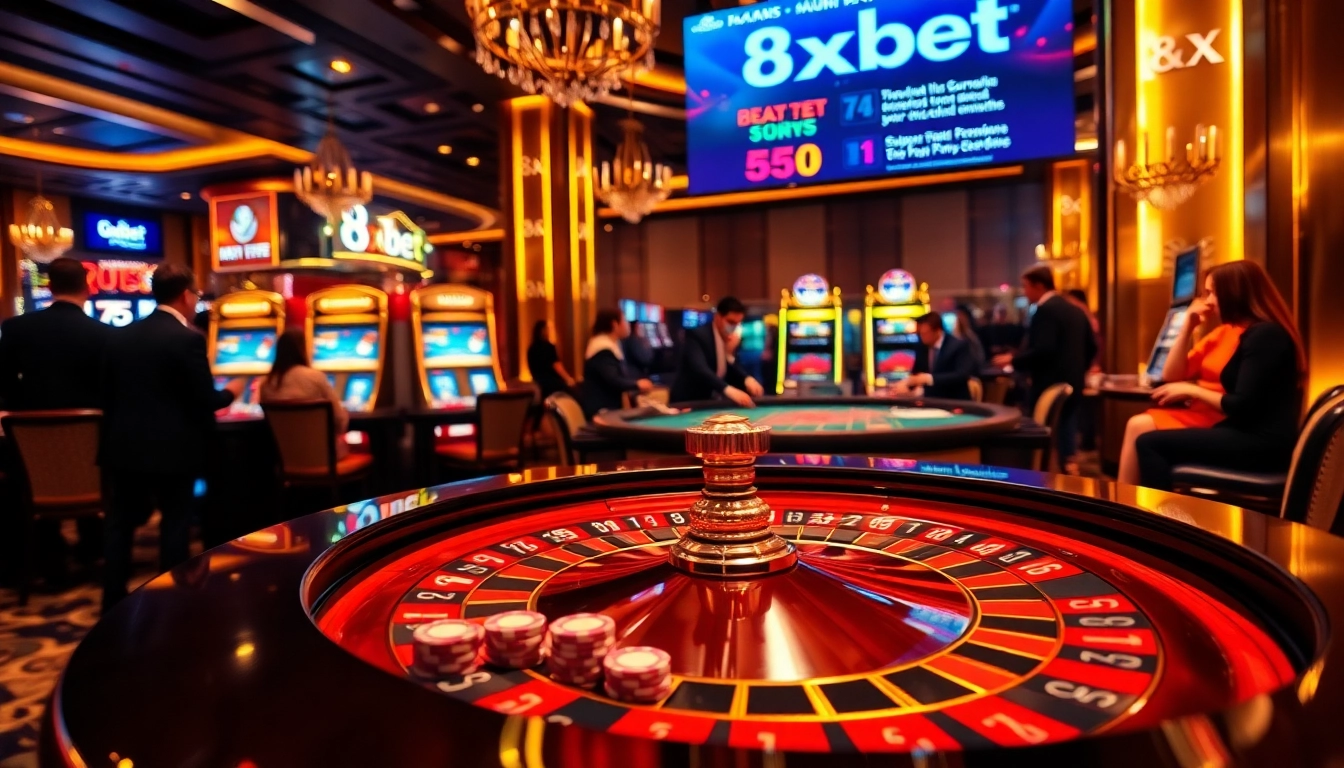 Experience the thrill of winning at 8xbet's luxurious casino atmosphere with exciting games.