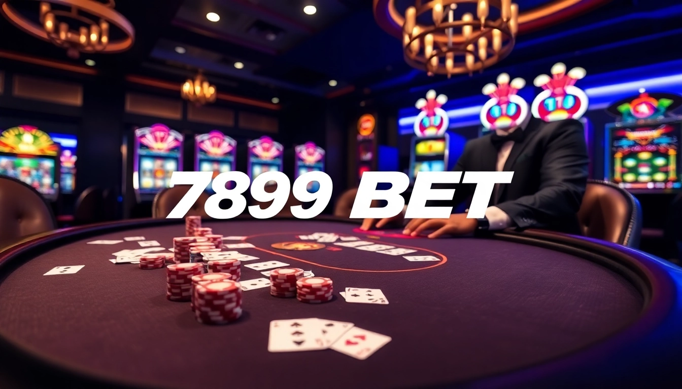 Experience the excitement of 789BET with high-stakes poker and glamorous casino elements.
