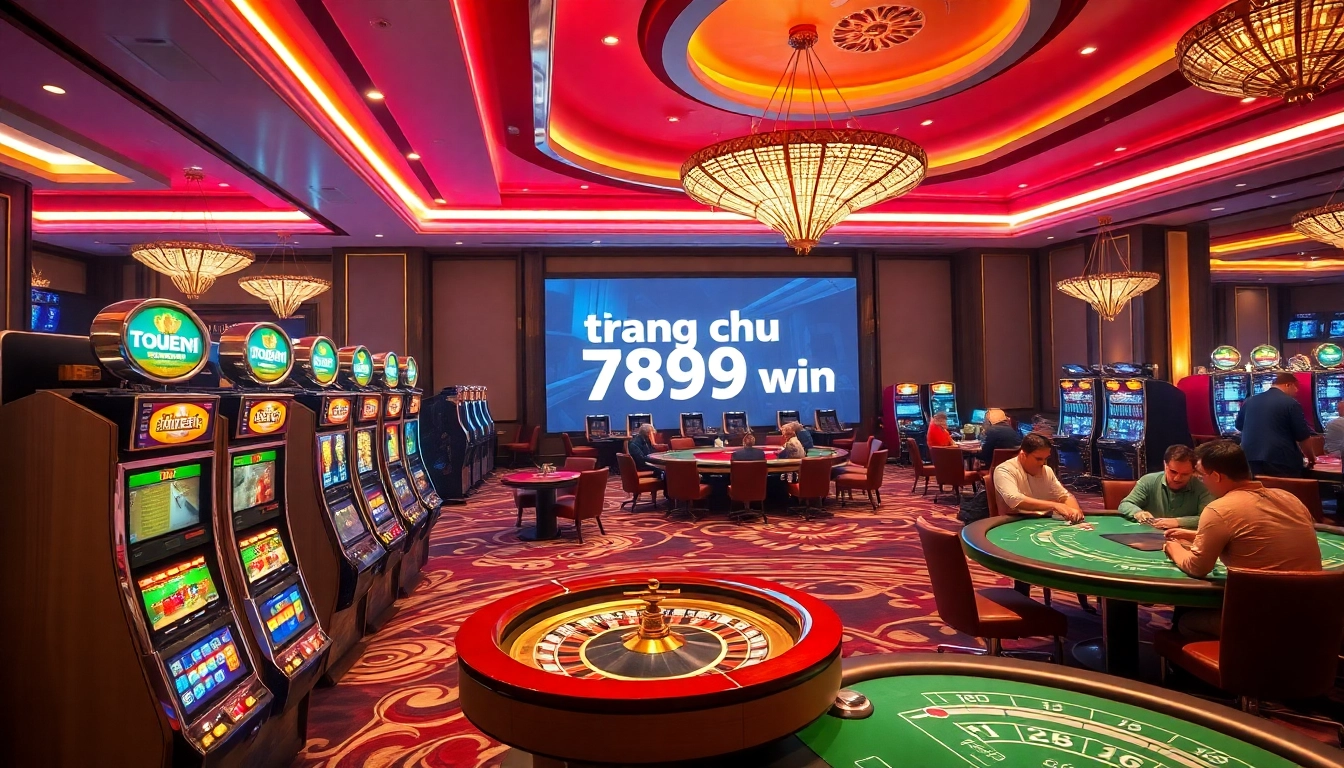 Experience the excitement of teng chu 789win with players engaged at a luxurious casino.