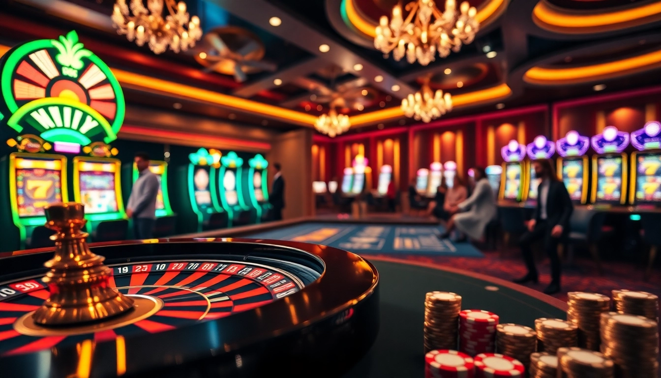 Experience the thrill of online gaming at https://33wins.it.com with vibrant casino visuals featuring roulette and poker.