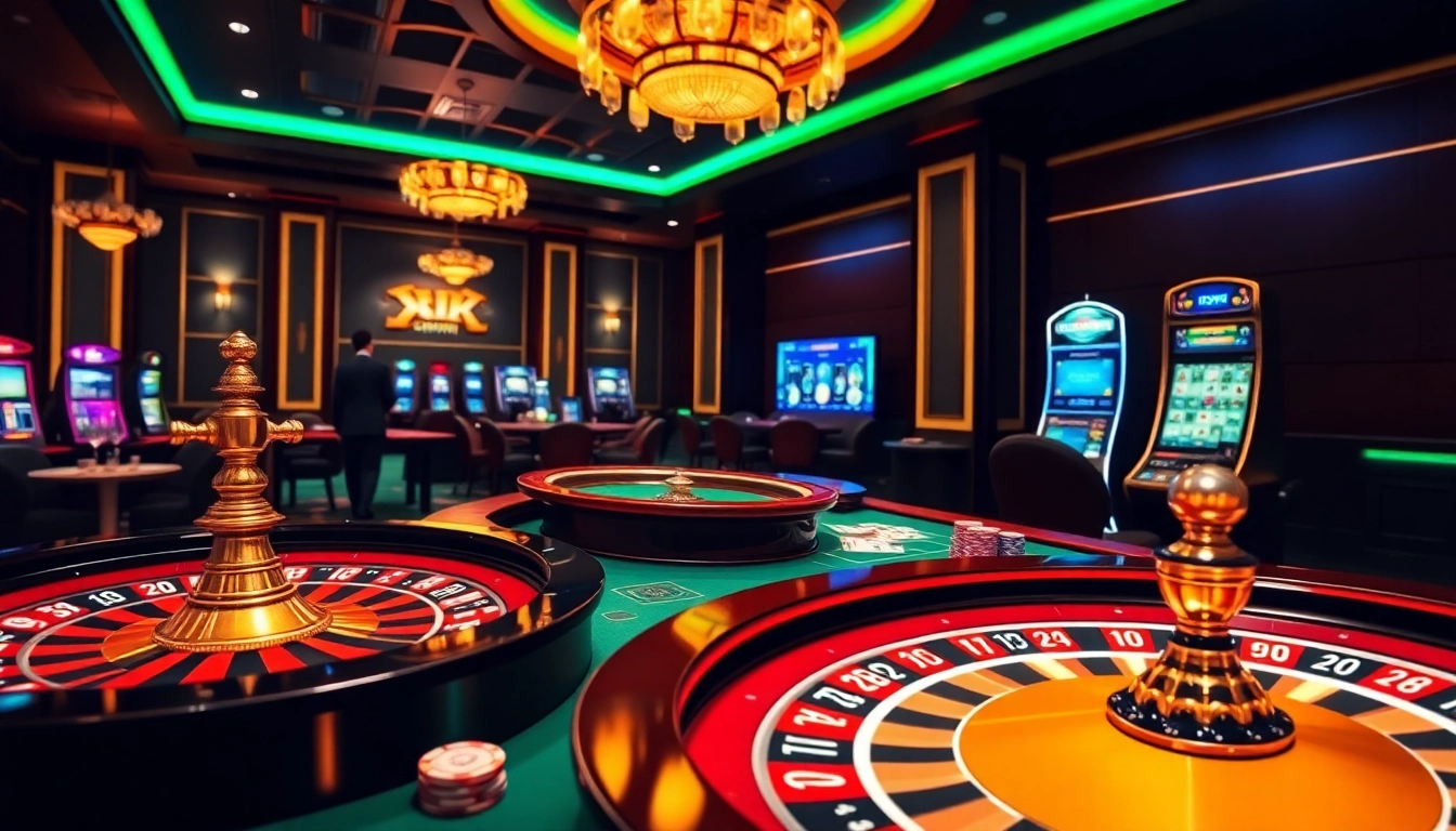 Engaging online gambling interface showcasing đăng nhập okfun with vibrant casino elements.