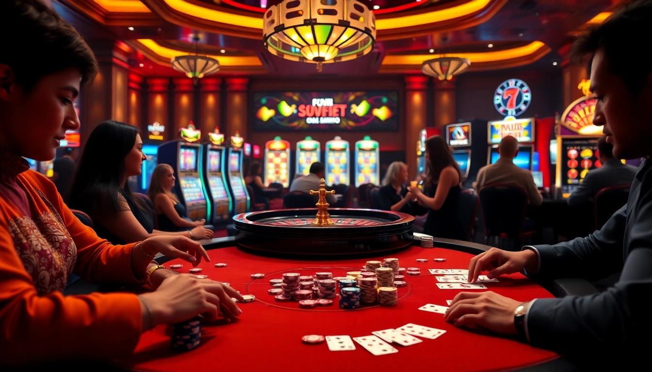 Experience the thrill of live betting at https://mk8th.net/ with an exciting casino scene showcasing poker chips and game tables.