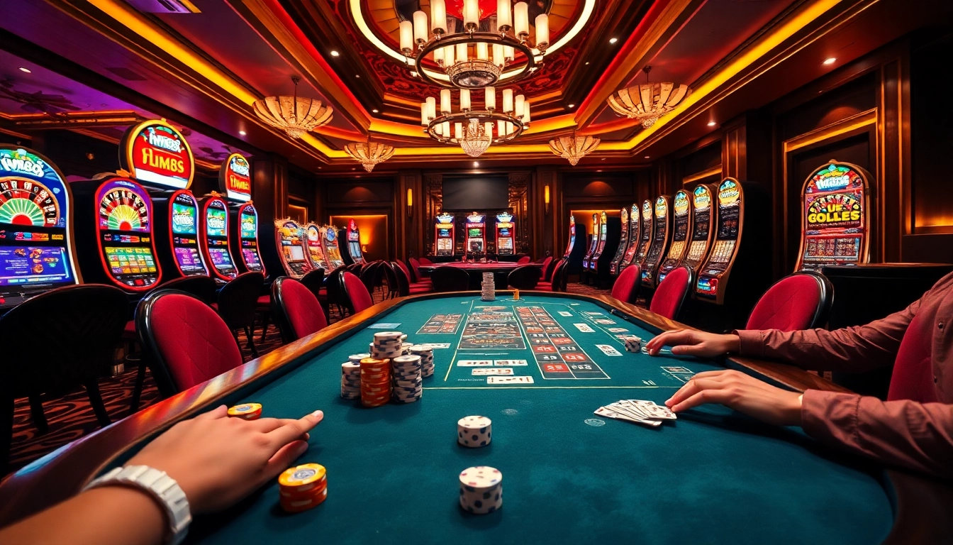 Experience the thrill of gambling at hm88 đăng nhập with vibrant casino tables and exciting games.