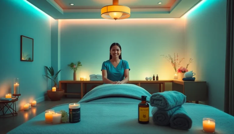 수원출장마사지 by professional therapist in serene setting with calming atmosphere.