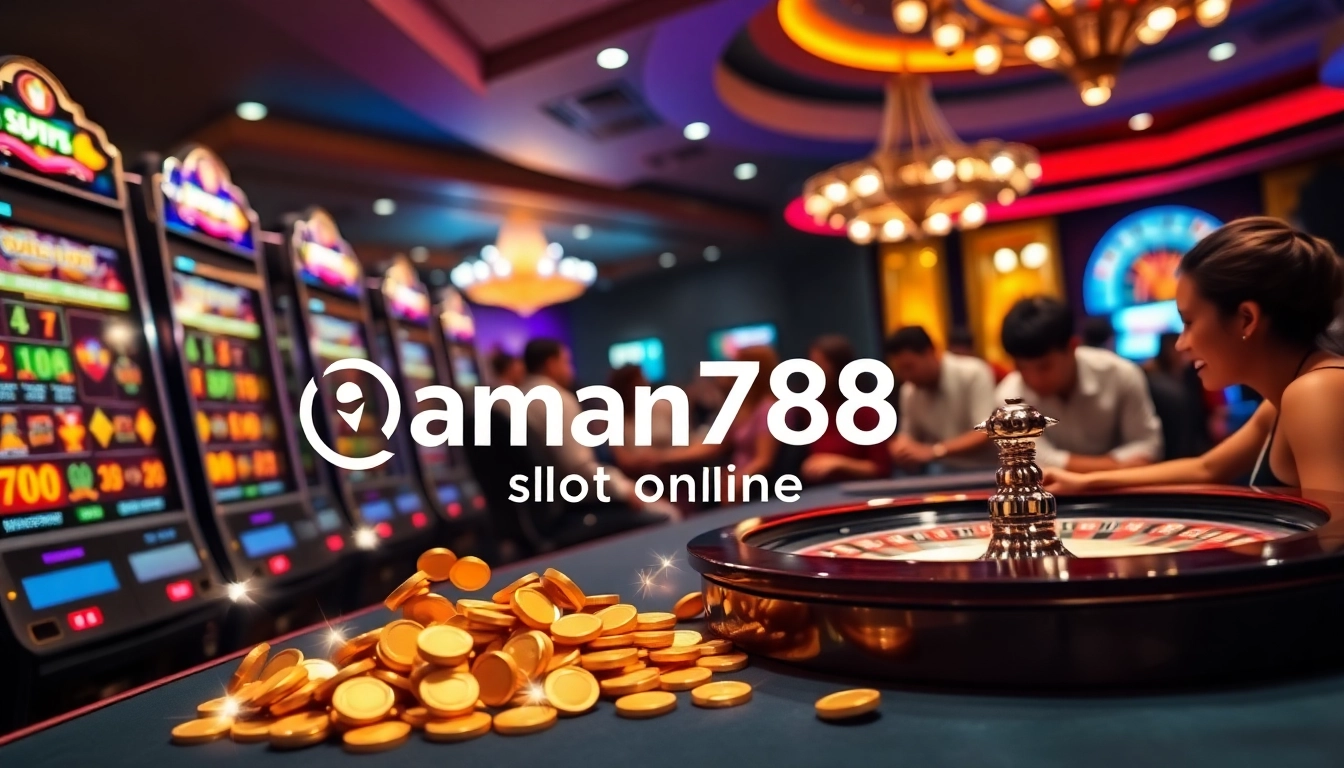 Rasakan sensasi aman788 slot online dengan mesin slot yang penuh warna dan pemain yang antusias.