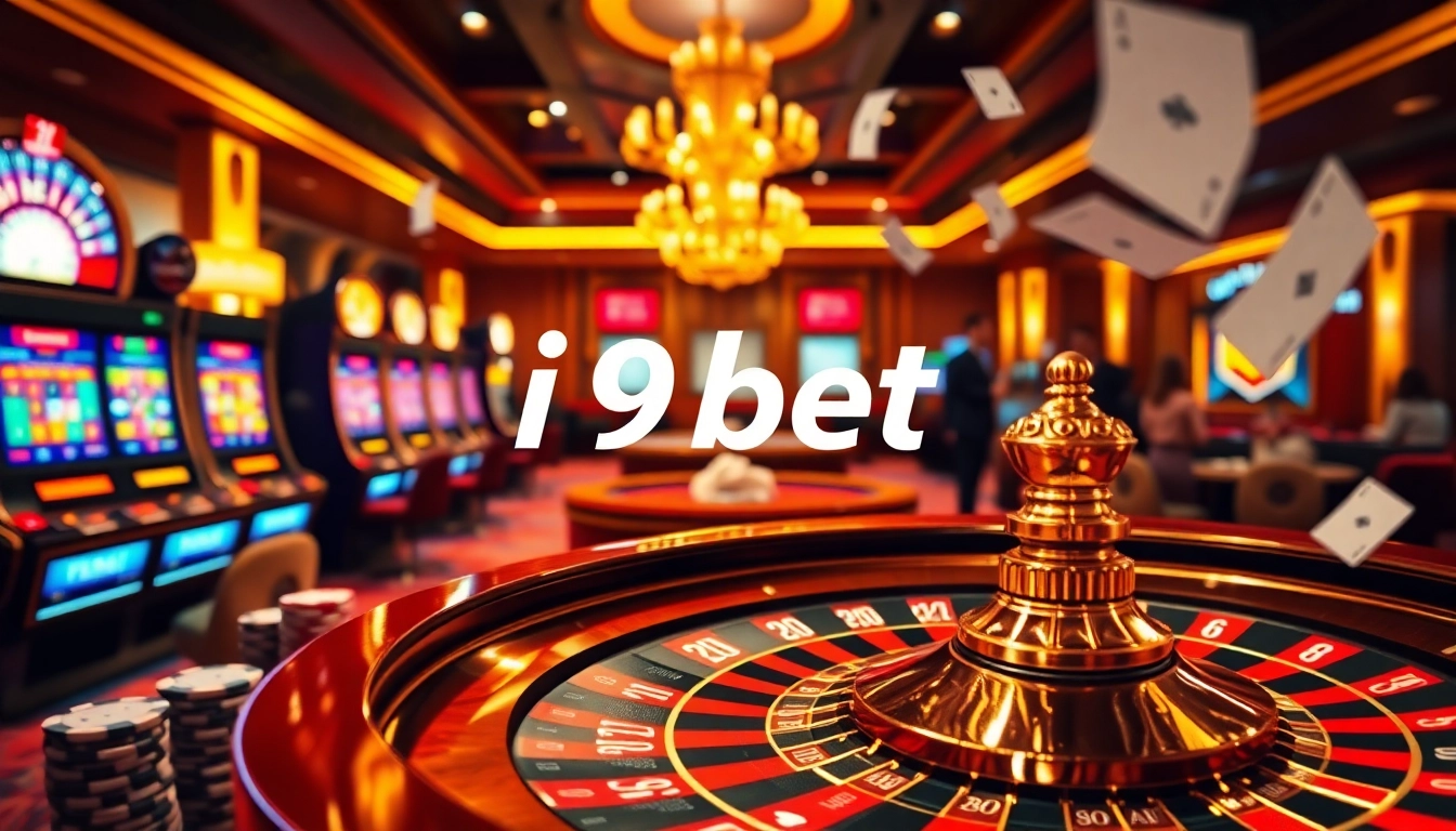 Experience the thrill of i9bet casino with vibrant slot machines and live betting action.