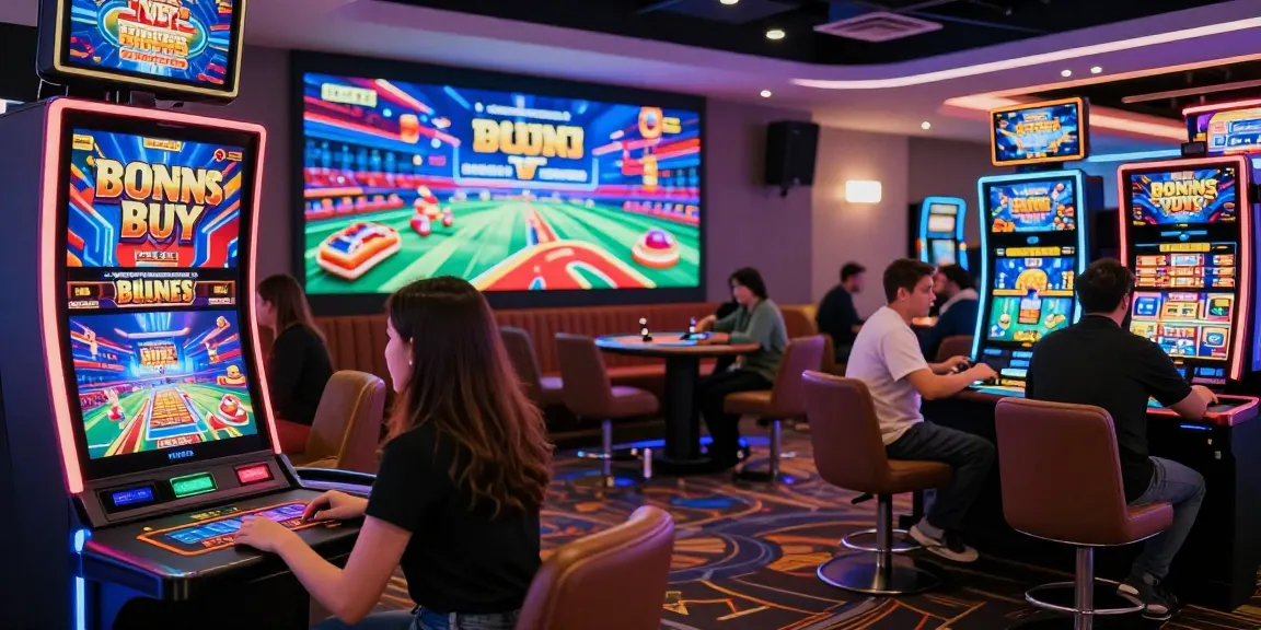 Discover thrilling gameplay at non-UK casinos like https://tootingpharmacypractice.co.uk/, featuring diverse players and vibrant slot machines.